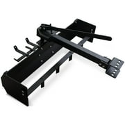 42" Tow Behind Box Scraper Lawn Tractor Attachments with Tractor Box Blade Hitch Tow Fit for ATV UTV Black（43 x 11.6 x 6.3 inches）