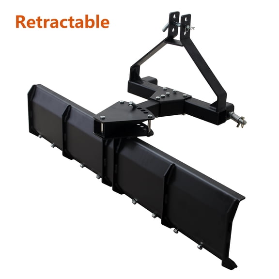 42" Tow BehindScraper Lawn Tractor Attachments with TractorBlade Hitch Tow Fit for ATV UTV, Black