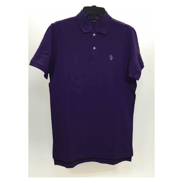 42$ U.S. Polo Assn.Pique Small Logo Polo Shirt.Purple,Size Small