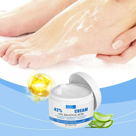 42% Urea Cream, Urea Cream 42 Percent for Feet with 2% Salicylic Acid, Urea Cream 42% + Salicylic Acid 2%, Foot & Hand Cream for Dry Cracked, Moisturizing Foot Cream