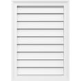 thumbnail image 1 of 42"W x 36"H Rectangle Surface Mount PVC Gable Vent: Functional, w/ 2"W x 1-1/2"P Brickmould Frame, 1 of 13
