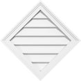 thumbnail image 1 of 42"W x 42"H Diamond Surface Mount PVC Gable Vent: Non-Functional, w/ 2"W x 1-1/2"P Brickmould Frame, 1 of 13