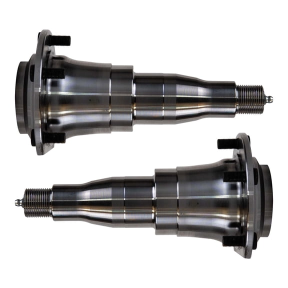#42 Weld-On Spindle With Flange for 7000 lb Trailer Axles - 2 1/4" Diameter, Pair