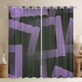 thumbnail image 1 of 42Wx90L Curtains Geometry Pattern Adults, Trendy Abstract Squares 30%-50% Blackout Curtains Geometric Dotted Square Curtains & Drapes, Modern Grunge Window Treatments, 1 of 5