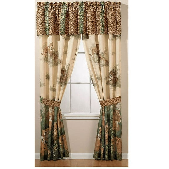 42" X 84" Nature's Royalty Drapes (Two Panels) Wildcats