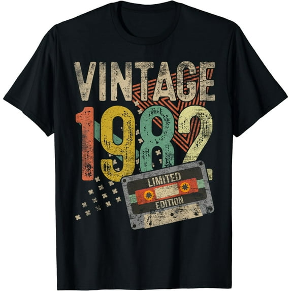 42 Year Old Gifts Vintage 1982 Decoration 42nd Birthday T-Shirt