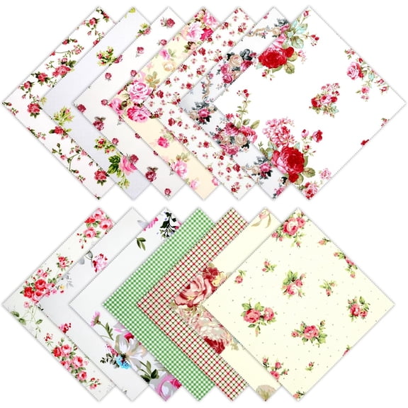 42 count 9.8 x 9.8 Inches Layer Cakes Squares for Quilting Precut Quilting Fabric Squares for Sewings Patchwork Retro Sewing Fabrics for DIY Craft Sewing-Embroidery