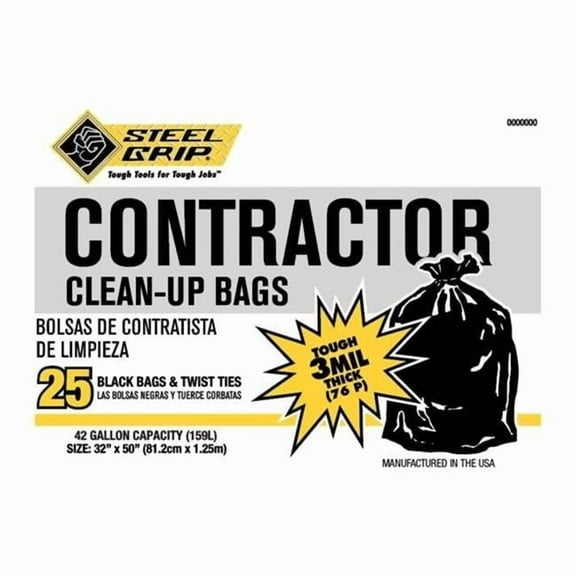 42 gal Contractor Bag, Pack of 25