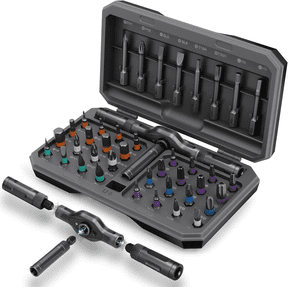 42-in-1 Magnetic Ratcheting Screwdriver Set with Storage Case, Multi-Bit Precision Repair Tool Kit for Electronics, Glasses, Watches, Bikes, Doorbells & Home DIY
