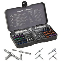 HUANCTOMA 40 In 1 Magnetic Screwdriver Set,Detachable T Handle Ratchet Screwdriver Set for DIY, Electronics,Car,Bicycle,Furniture