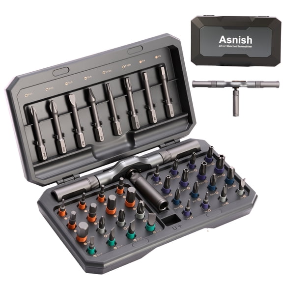 42-in-1 Magnetic Screwdriver Set - Premium S2 Steel Multi-Bit Tool Kit, Portable for Electronics, Home Repairs & DIY