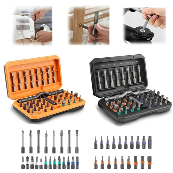 42-in-1 Magnetic Screwdriver Set with Detachable Ratchet Handle and Portable Case for Home and Assembly