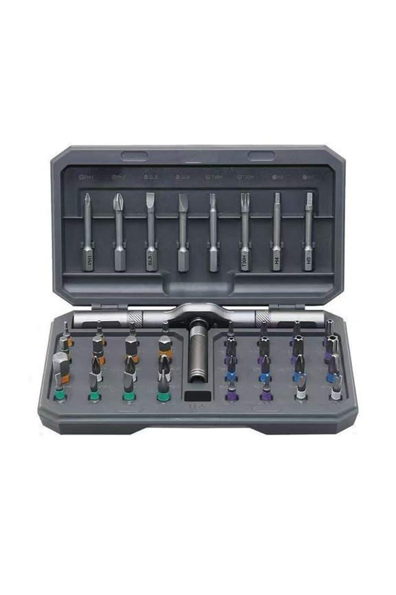 42-in-1 Magnetic Screwdriver Set with Ratchet Handle, Multi-Bit Screwdriver Kit for Home Repair, Includes Storage Case for Easy Organization