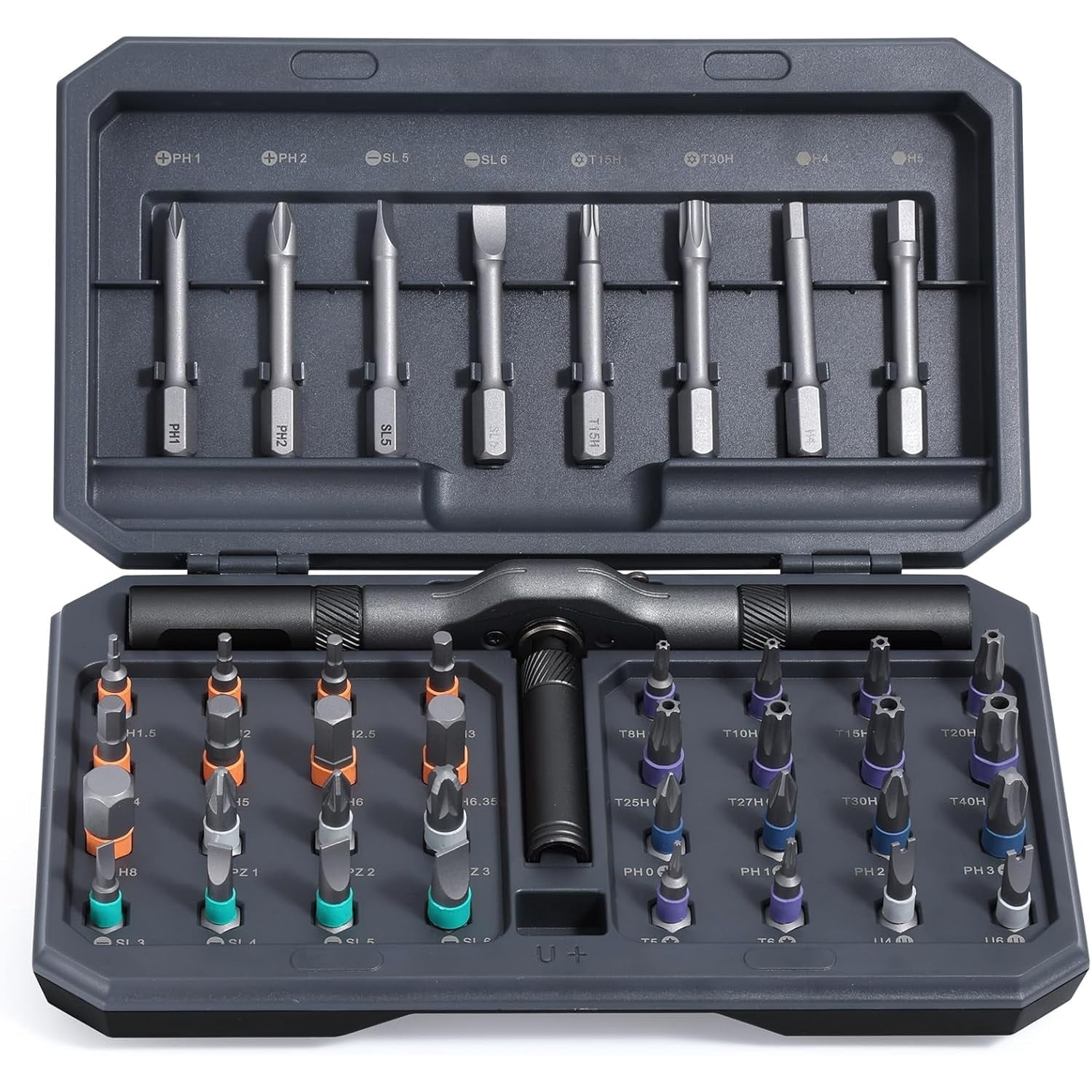 42 in 1 Magnetic Screwdriver Set, with T Handle, DIY Multi Bit Magnetic Drive Set, Versatile Repair Tool for Home Appliances Bicycle Motorcycle