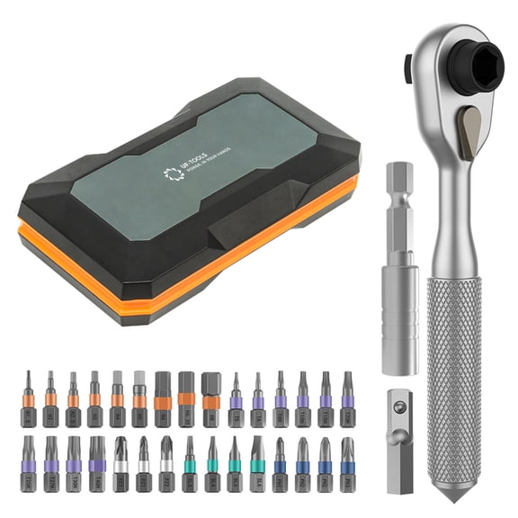 42 in 1 Socket Ratchets Wrench Set with Bit Socket Set Extension Rod for Auto Repairing and Household with Storage Case