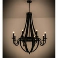 thumbnail image 1 of 42 in. Barrel Stave Metallo 8 Light Chandelier, Costello Black, 1 of 1