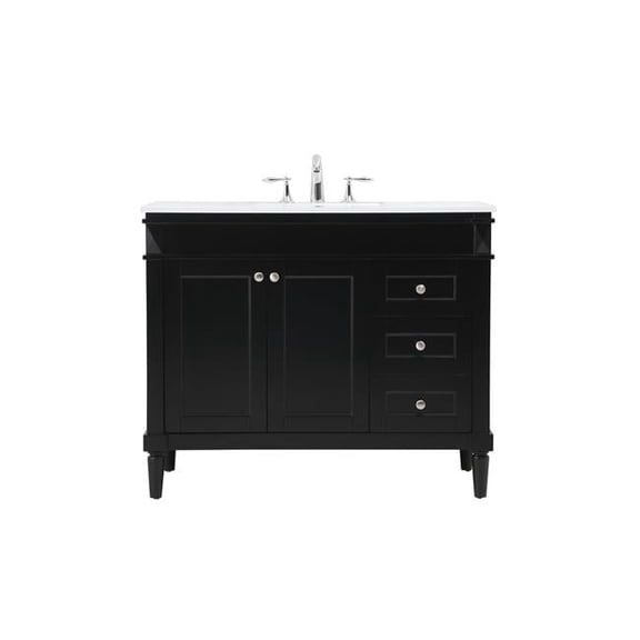 42 in. Bennett Single Bathroom Vanity, Black