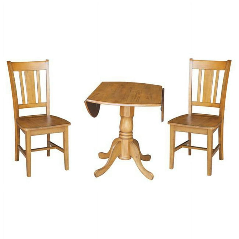 42 Dual Drop Leaf Table with San Remo Chairs Set of