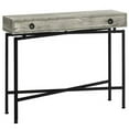 thumbnail image 1 of 42 in. Grey Reclaimed Wood & Black Console Accent Table, 1 of 1