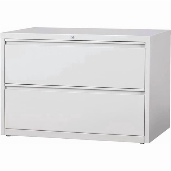 42 in. HL10000 Series Lateral File with 2-Drawer - Light Gray