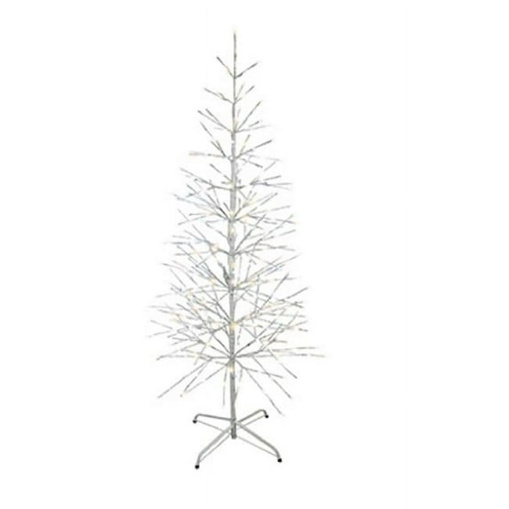 42 in. LED Lighted Birch Tree, Warm White & Pure White
