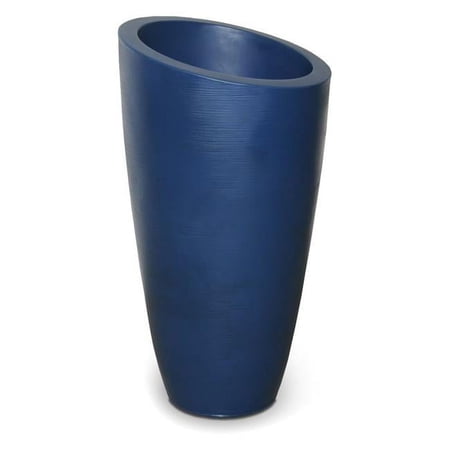 42 in. Modesto Tall Planter, Neptune Blue