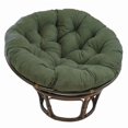 thumbnail image 1 of 42 in. Rattan Papasan Chair with Micro Suede Cushion, Hunter Green, 1 of 1