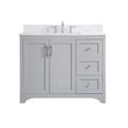 thumbnail image 1 of 42 in. Single Bathroom Vanity with Backsplash - Grey, 1 of 1
