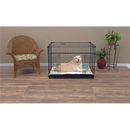 42 in. Sliding Double Door Dog Crate - Large