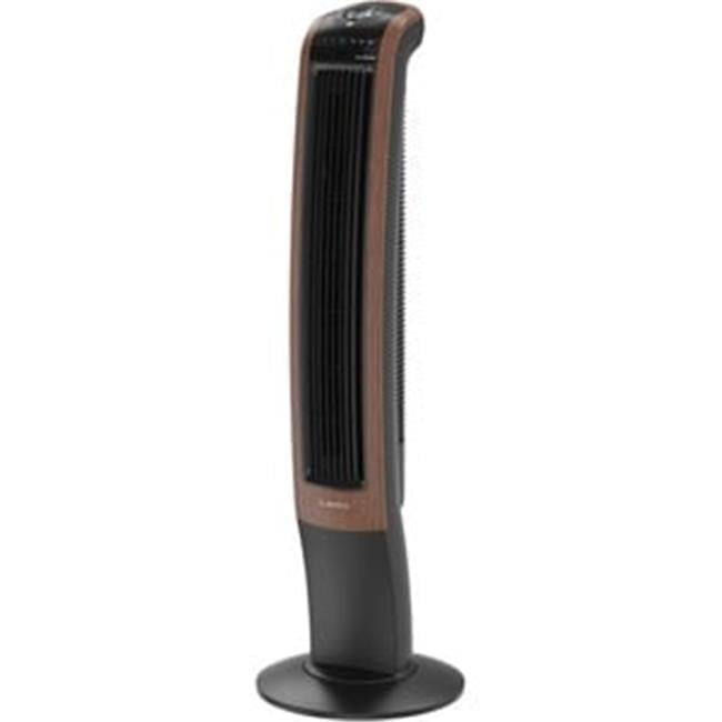 42" Gray and Woodgrain Bluetooth Oscillating Tower Fan