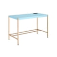 thumbnail image 1 of 42 in. Writing Desk, Baby Blue & Gold, 1 of 1