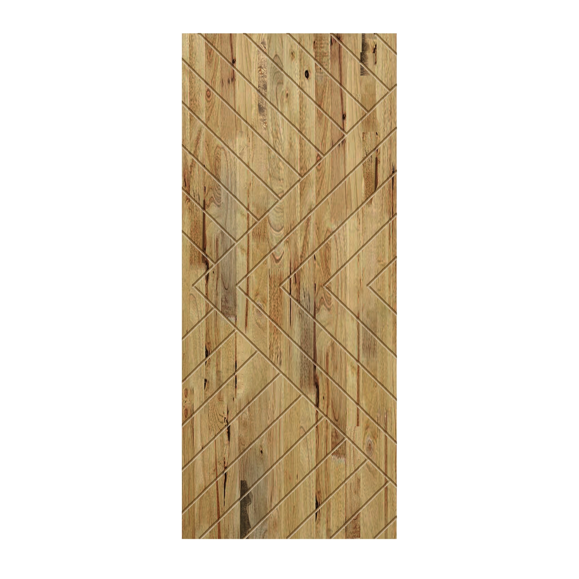 42 in. x 96 in. Hollow Core Textured Weather Oak Stained Wood Interior ...