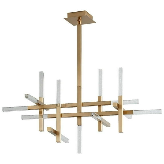 42 inch 27.3W 13 Led Chandelier-Aged Brass Finish Bailey Street Home 766-Bel-4236070