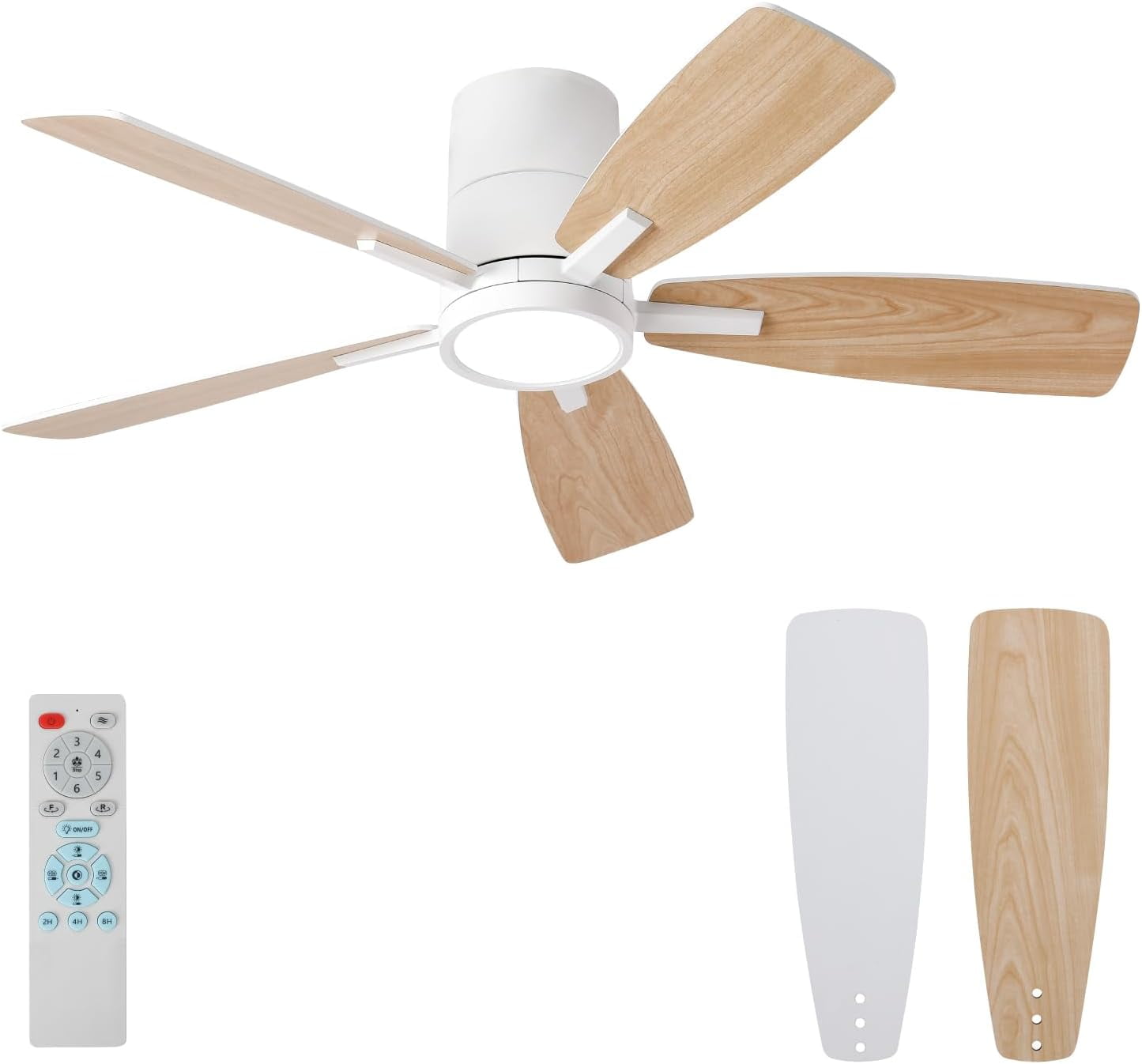 Low Profile Reversible Ceiling Fans with Lights and Remote Control, 46 Inch LED Ceiling Fan Light, Noiseless DC Motor, 6 Speeds - On Sale - Bed Bath & Beyond - 42992220 Low Profile Reversible Ceiling Fans with Lights and Remote Control, 46 Inch LED Ceiling Fan Light, Noiseless DC Motor, 6 Speeds - On Sale - Bed Bath & Beyond - 42992220