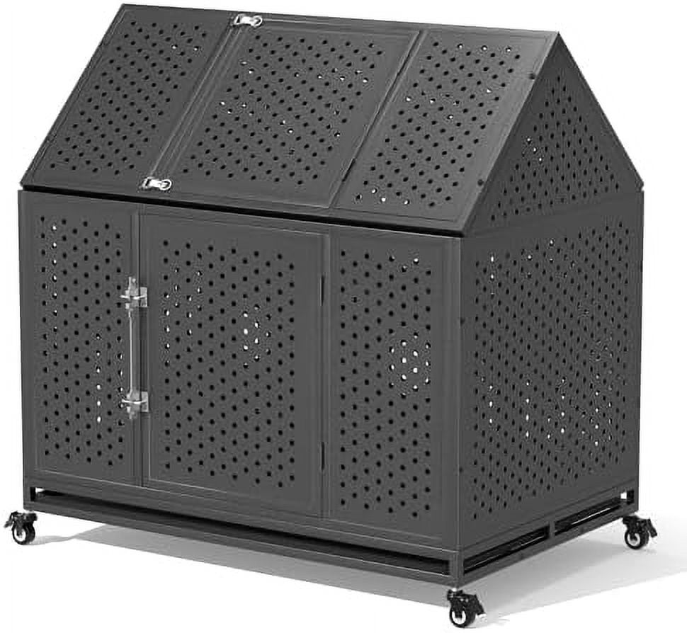 42 inch Heavy Duty Dog Crate with Self-Locking Latch, Extra Large Dog ...