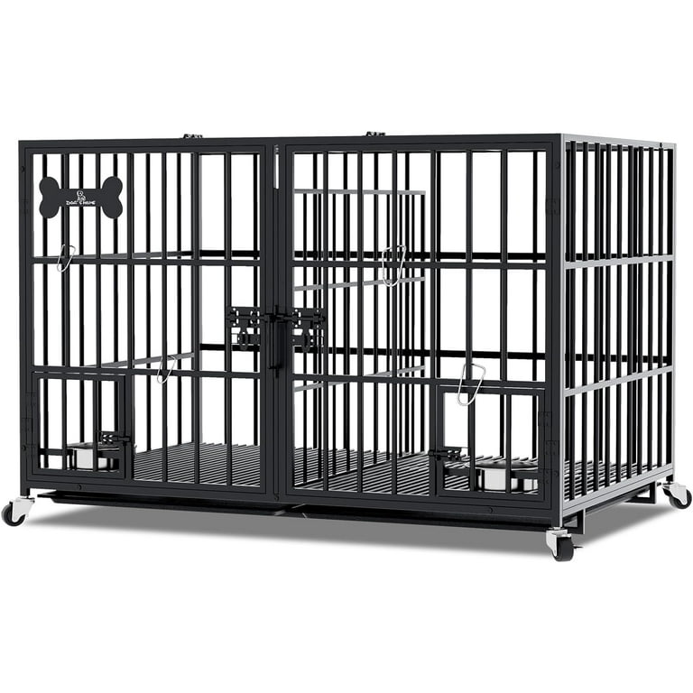 42 inch Heavy Duty Metal Dog Crate for Dogs/Large Dog,All Metal