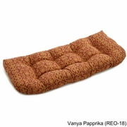 42-inch by 19-inch U-Shaped Solid Spun Polyester Tufted Settee/Bench Cushion - Vanya Paprika