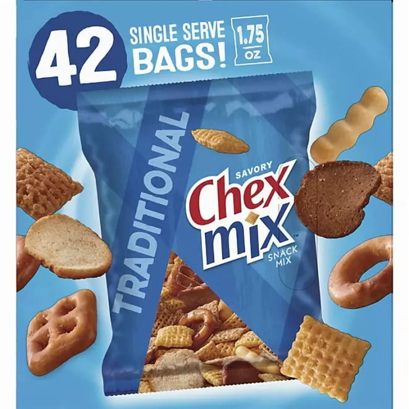 42 pack Chex Mix Traditional Savory Snack Mix - 1.75 oz.