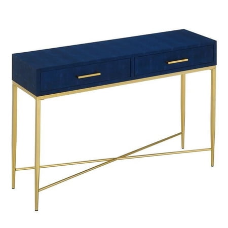 42 x 12 x 30 in. Ashley Console Table, Blue & Gold