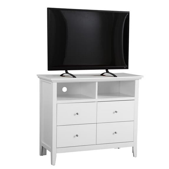 42 x 18 x 36 in. Hammond 4 Drawer Chest, White