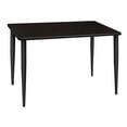 thumbnail image 1 of 42" x 24" Kahlo Tapered Leg Table - Mocha Walnut/Black, 1 of 4