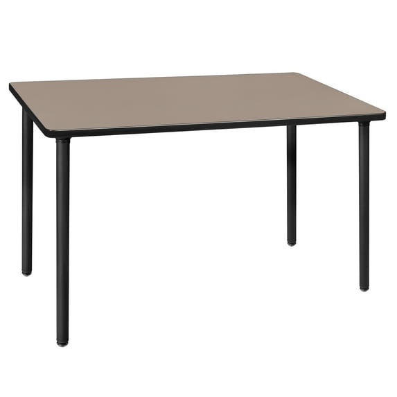 42" x 24" Kee Folding Training Table- Beige/ Black