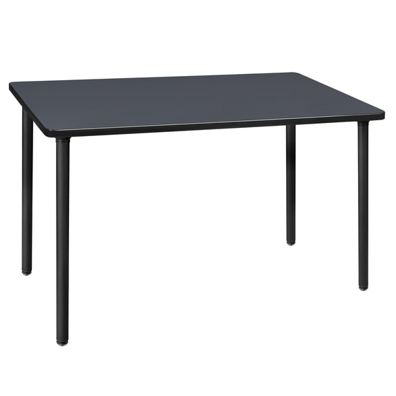 Regency 42" x 24" Kee Folding Training Table- Grey/ Black