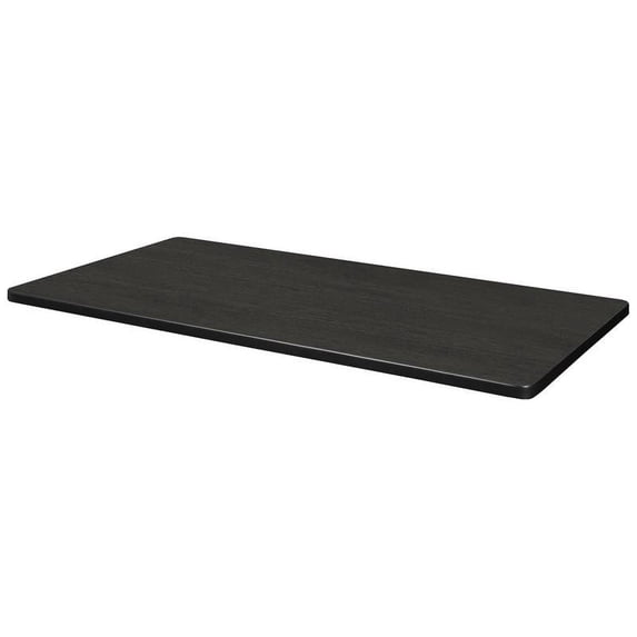42" x 24" Rectangle Laminate Table Top- Ash Grey/ White