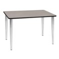 thumbnail image 1 of 42 x 24 in. Kahlo Tapered Leg Table, Maple & Chrome, 1 of 1