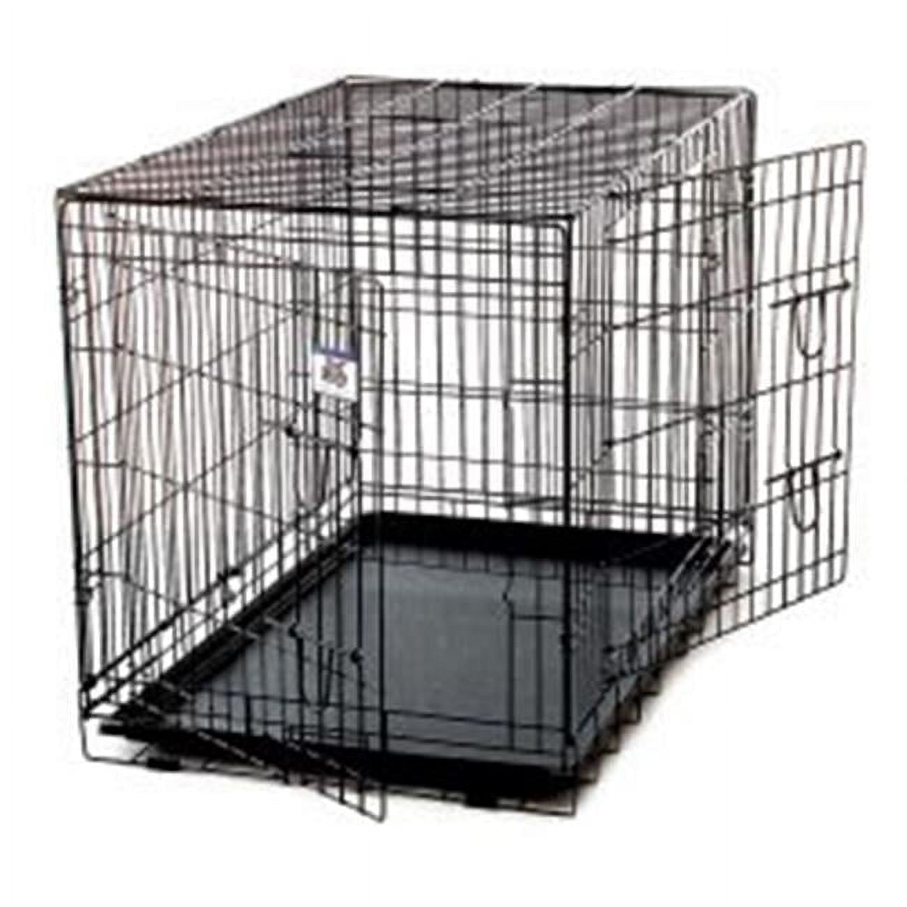 Petmasters PE1584558 42 x 27 x 30 in. Extra Large Black Double Door Wi