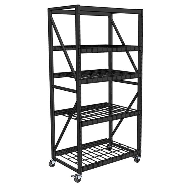 42 x 27 x 82 in. Widespan Display Rack, Black - Metal - Walmart.com