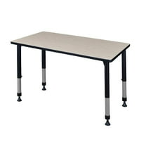 42 x 30 in. Height Kee Adjustable Classroom Table, Maple