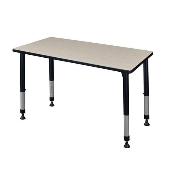 42 x 30 in. Height Kee Adjustable Classroom Table, Maple