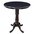 thumbnail image 1 of 42 x 30 in. Round Top Pedestal Dining Table - Rich Mocha, 1 of 1